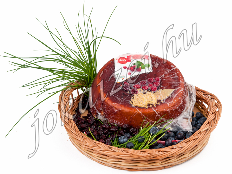Cranberry liverpate on plate
